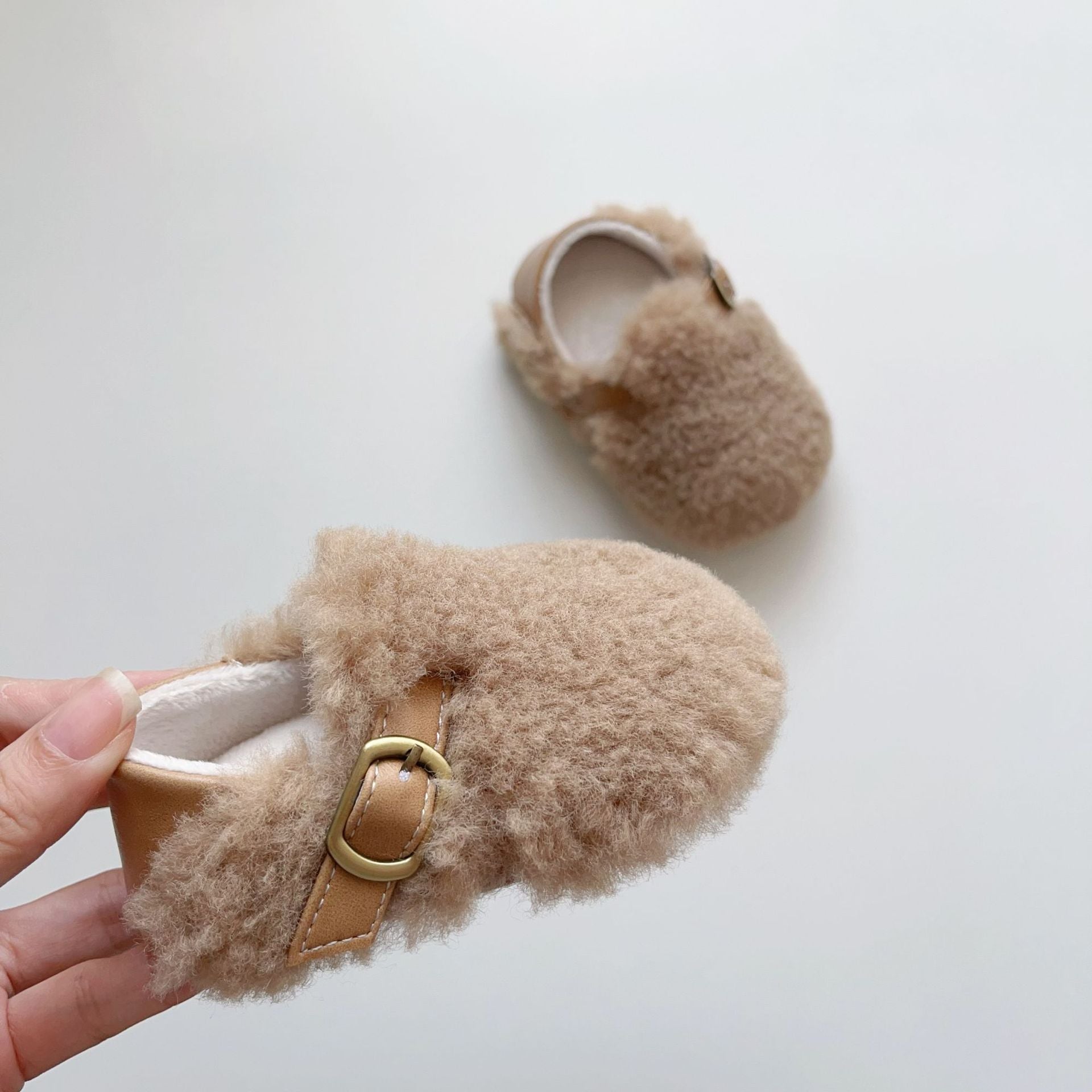 Winter Hot Selling Baby Plain Design Solid Color Cozy Fleece Toddler